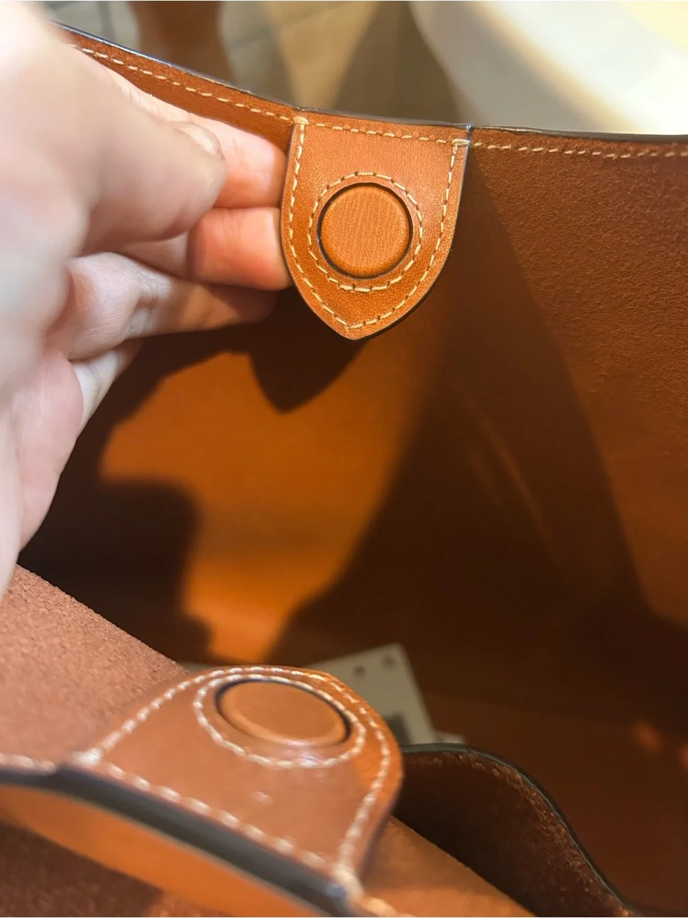 Coach Saddle Brown Leather Shoulder Bag